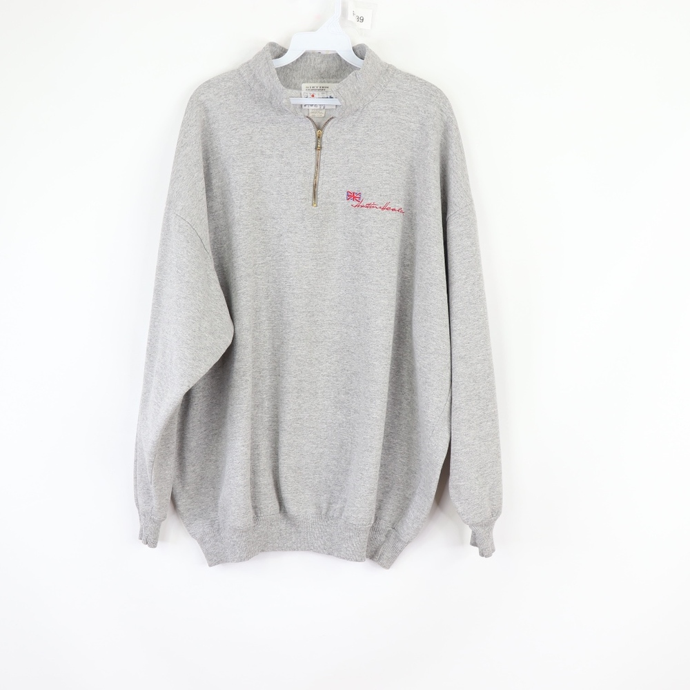 90s Mens 2XL XXL Austin Healey Half Zip Sweater